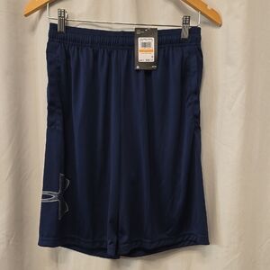 Under Armour Men’s Dark Navy Athletic Shorts with Logo